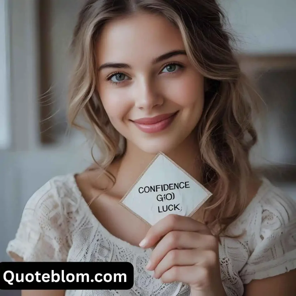 Confidence Good Luck Quotes