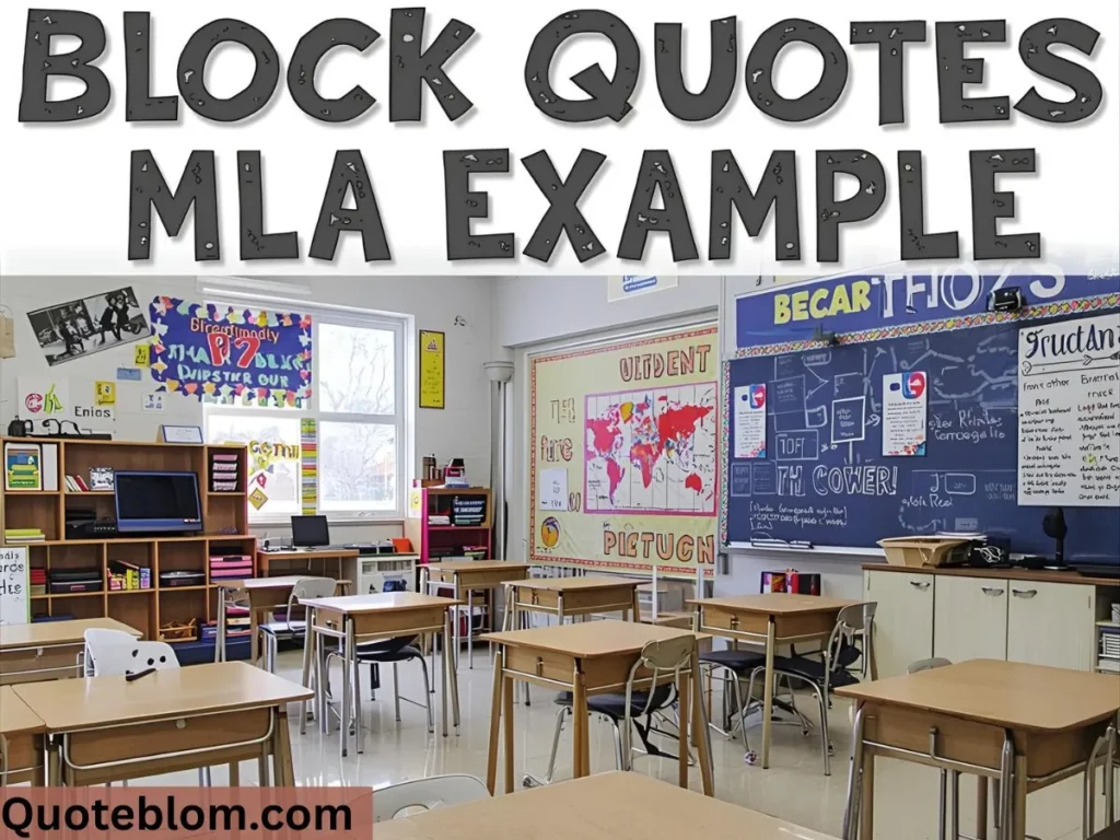 Block Quotes MLA Example