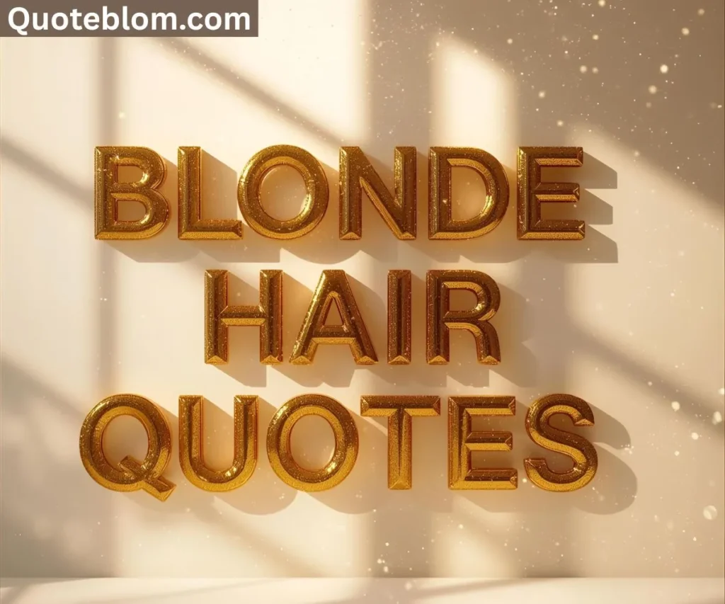 Blonde Hair Quotes