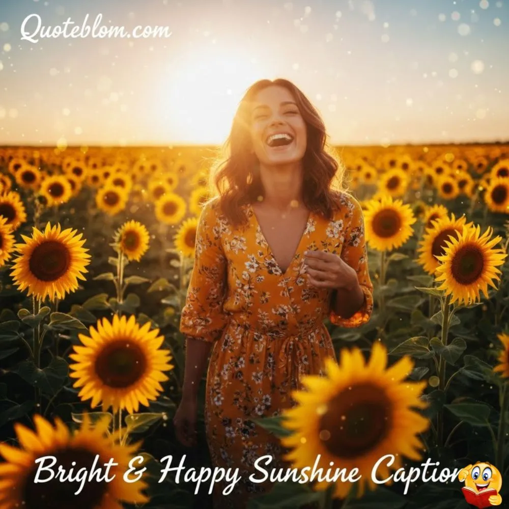 Bright & Happy Sunshine Captions