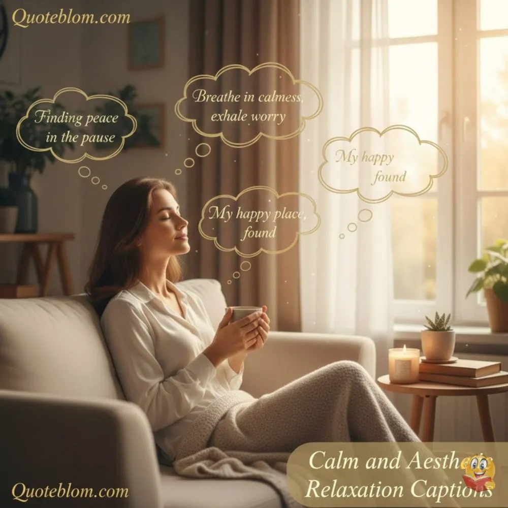 Calm and Aesthetic Relaxation Captions