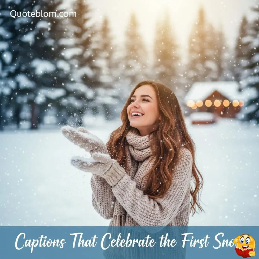 Captions That Celebrate the First Snow