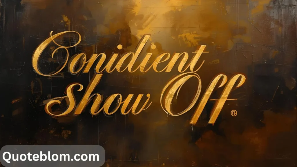 Confident Show Off Captions