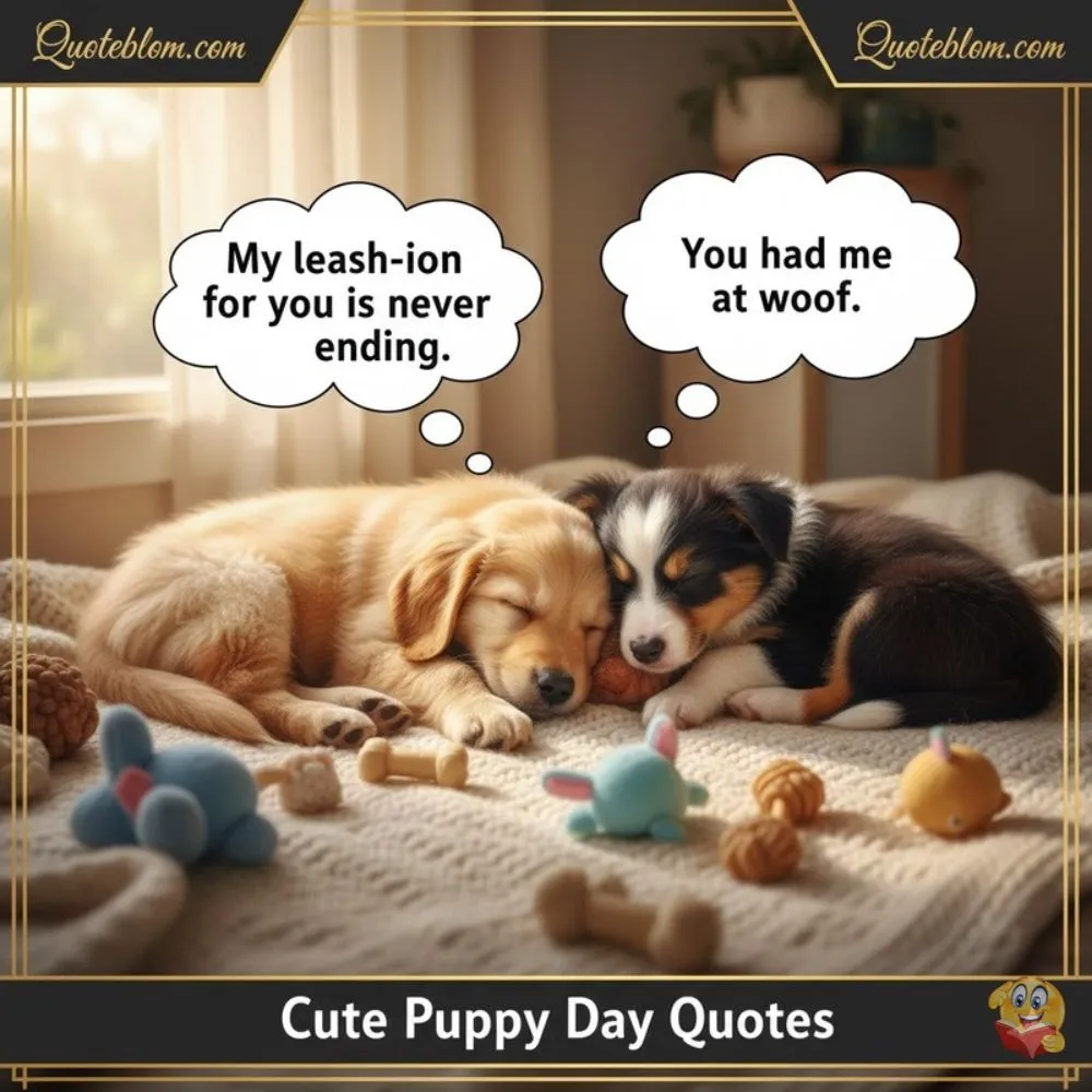 Cute Puppy Day Quotes