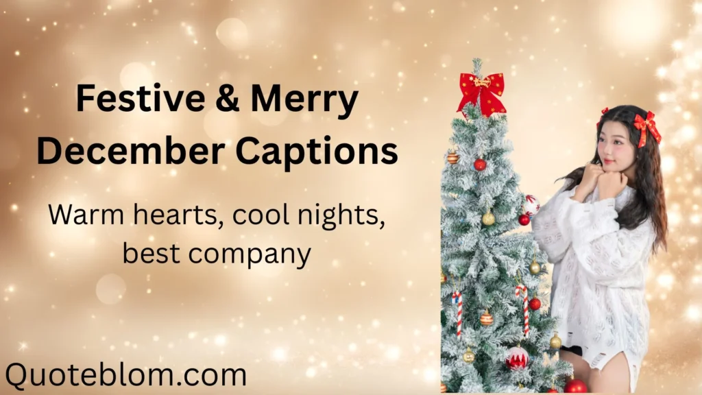Festive & Merry December Captions