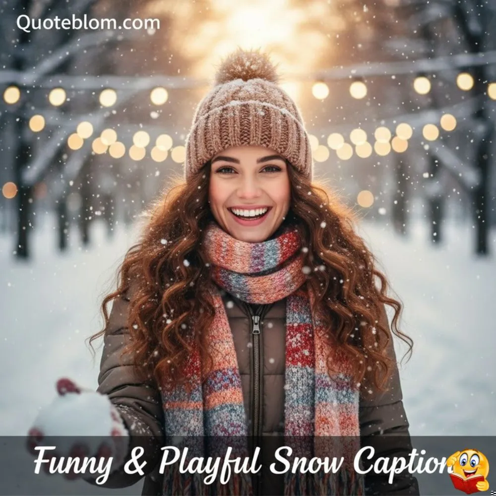 Funny & Playful Snow Captions