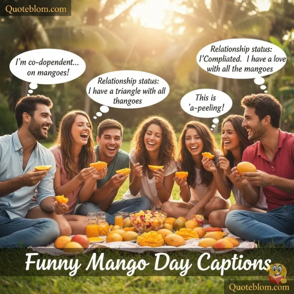 Funny Mango Day Captions