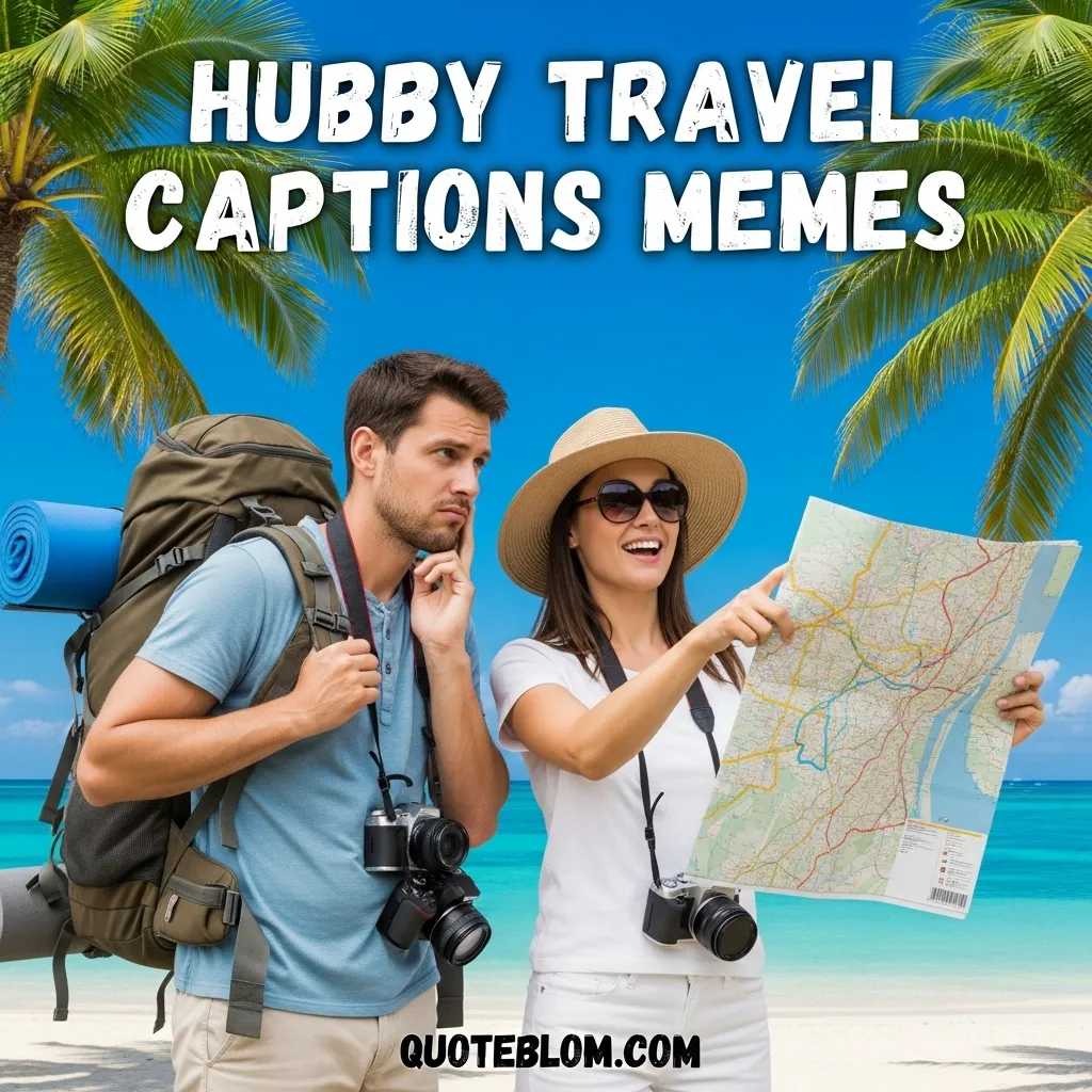  Hubby Travel Captions Memes