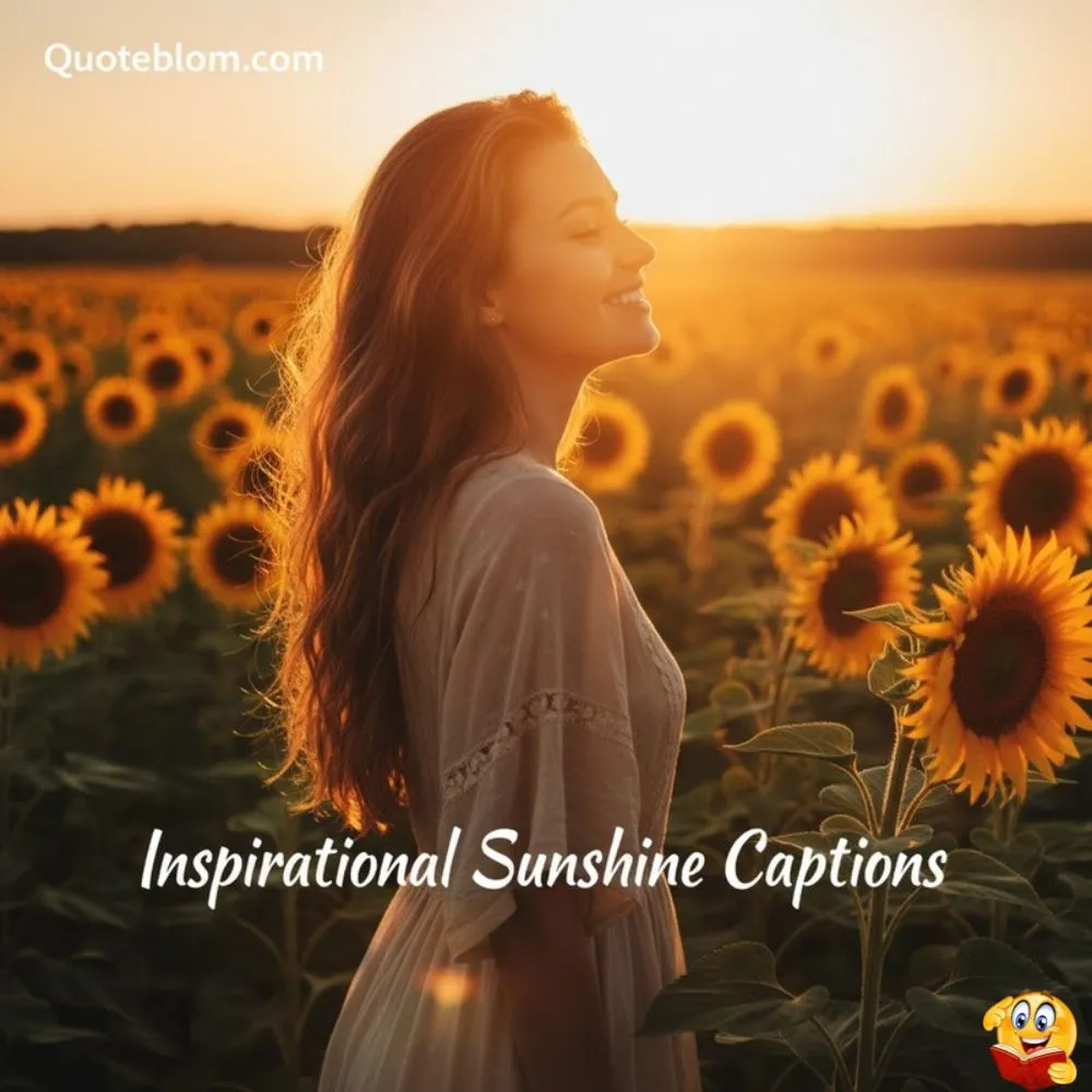 Inspirational Sunshine Captions