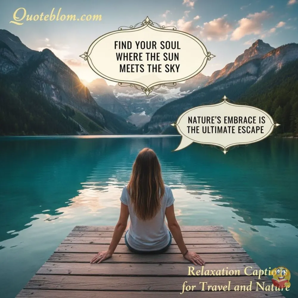 Relaxation Captions for Travel and Nature