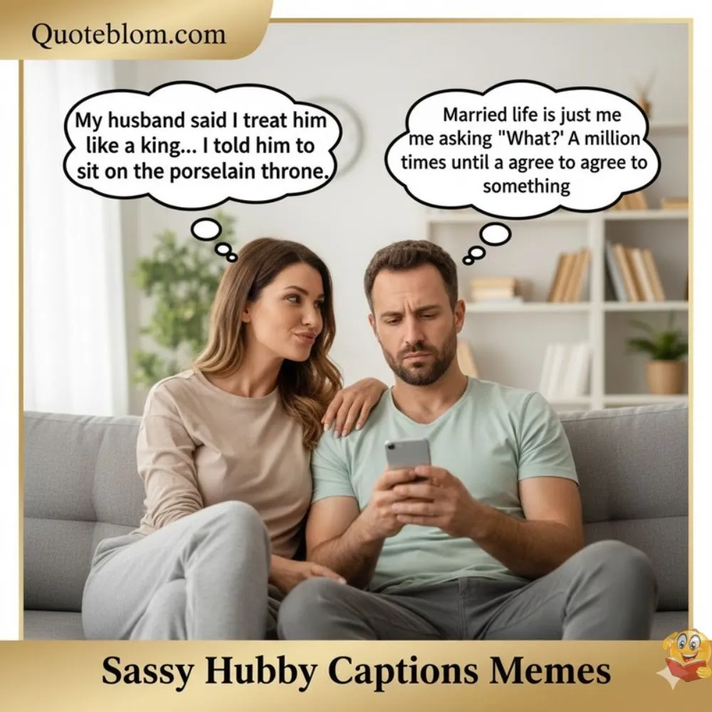  Sassy Hubby Captions Memes