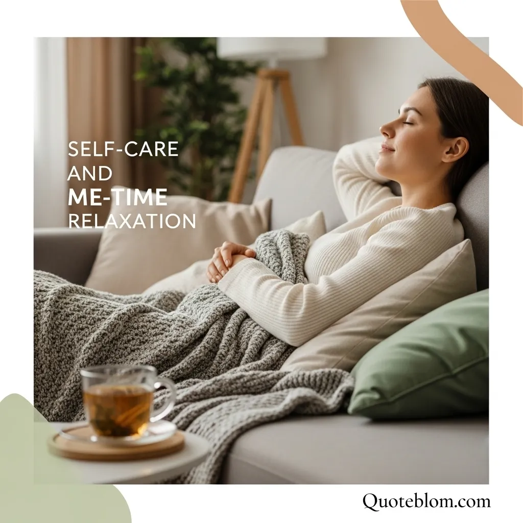 Self-Care and Me-Time Relaxation Captions