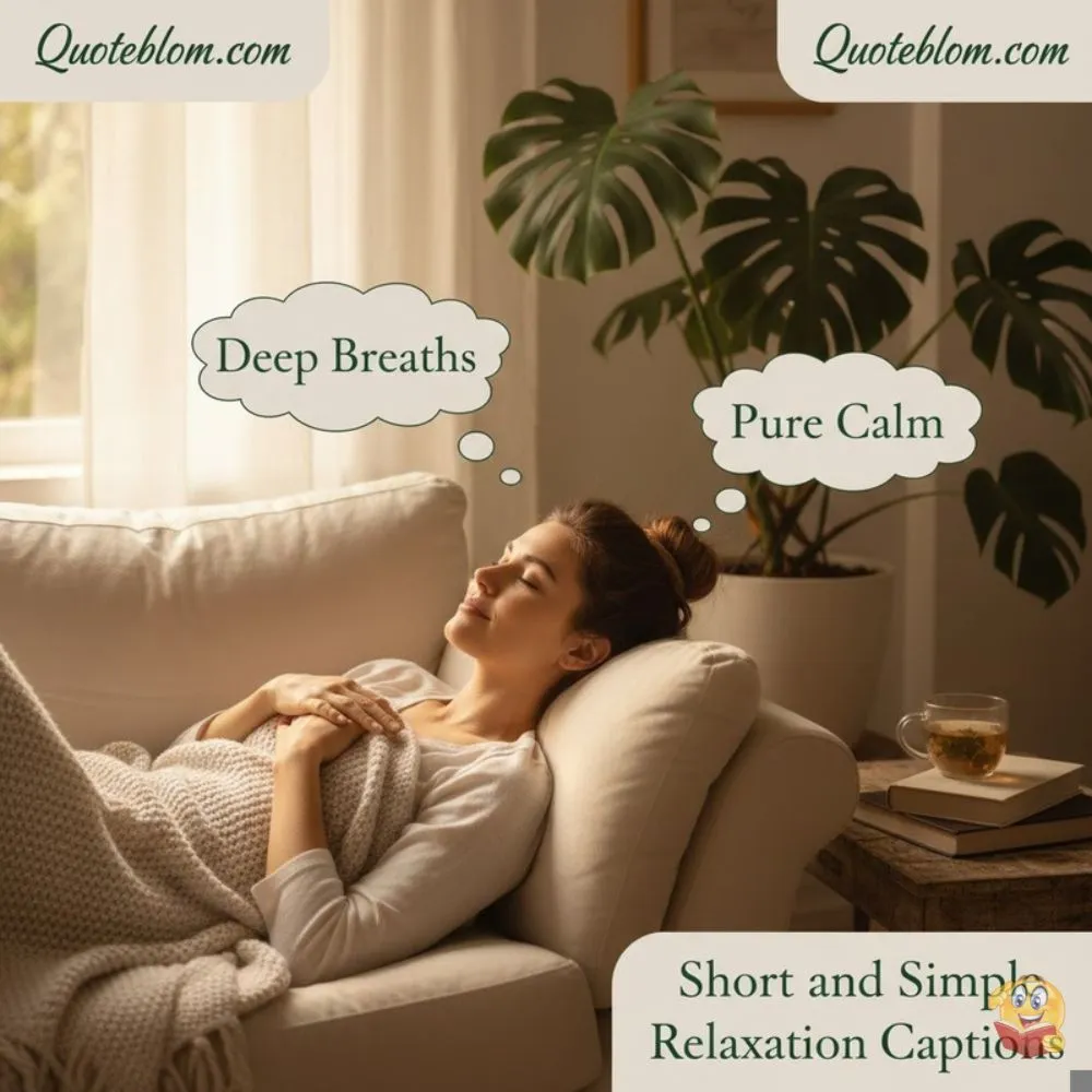 Short and Simple Relaxation Captions