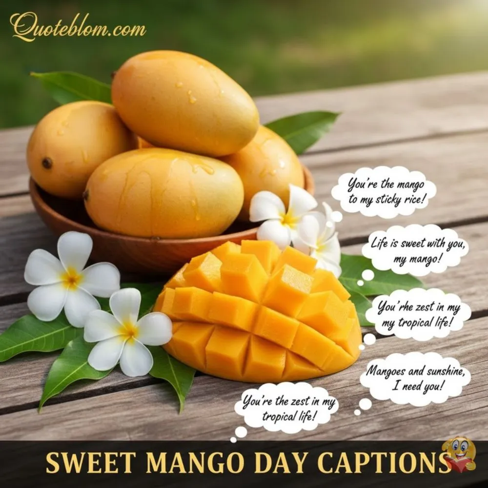 Sweet Mango Day Captions