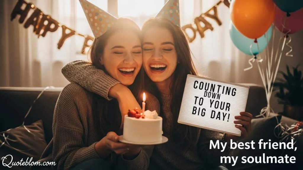 Birthday Countdown Captions for Best Friend