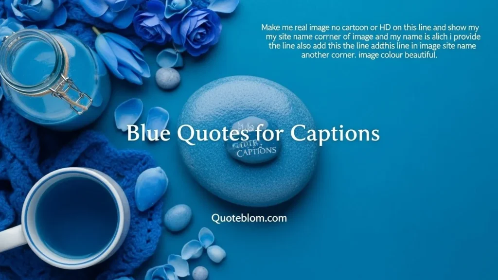 Blue Quotes for Captions