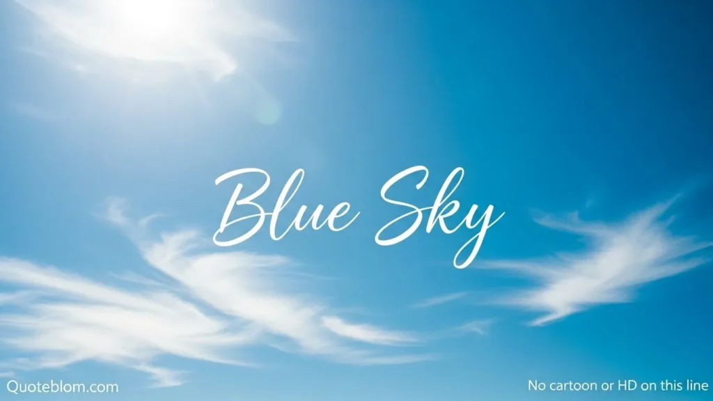 Blue Sky Quotes