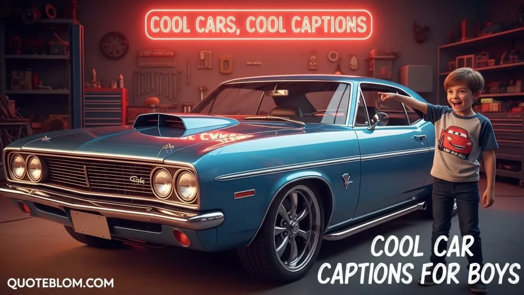 Cool Car Captions for Boys