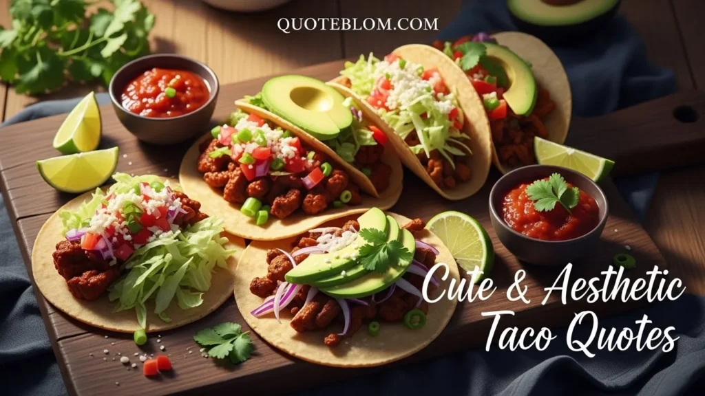 Cute & Aesthetic Taco Quotes