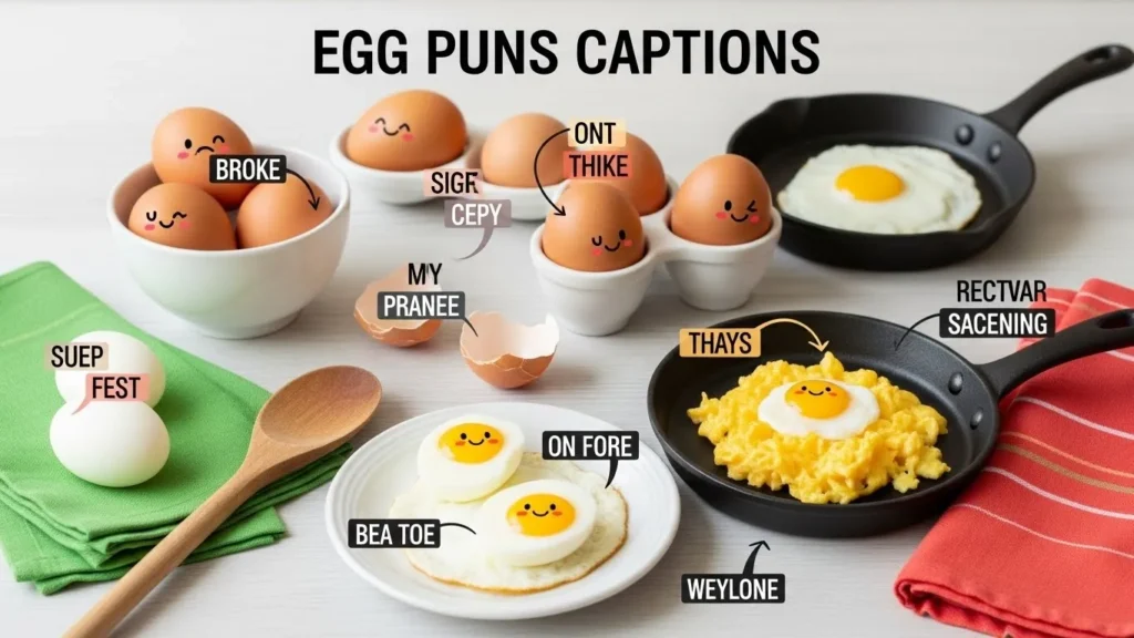 Egg Puns Captions for Instagram