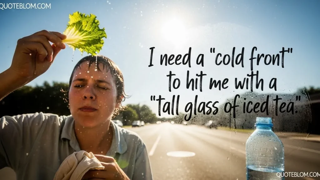 Funny Hot Weather Quotes for Instagram