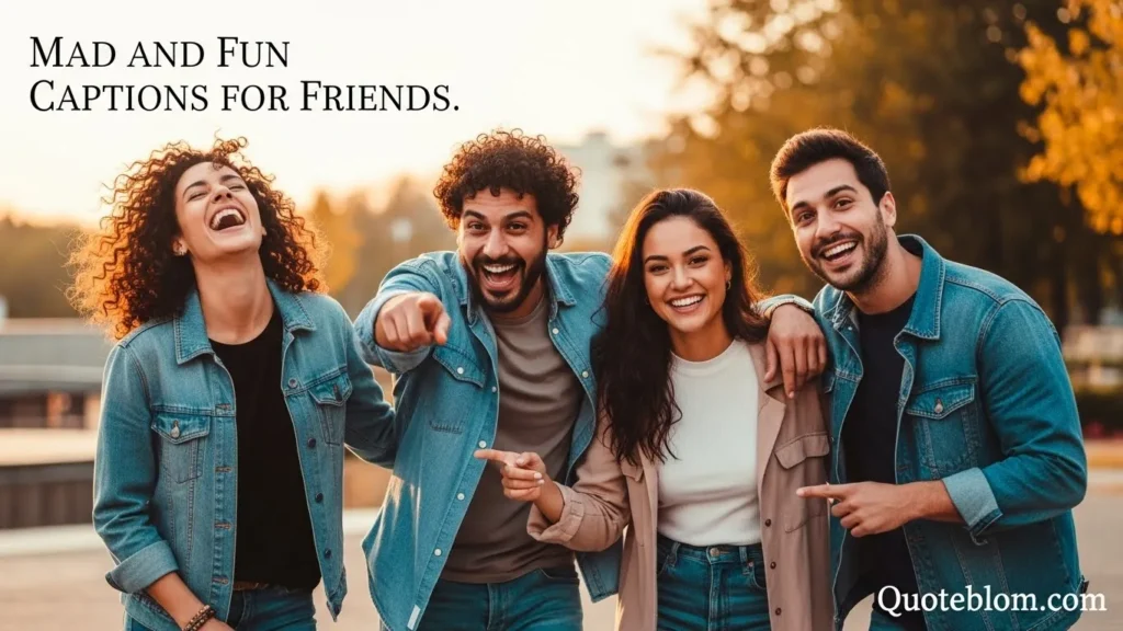 Mad and Fun Captions for Friends