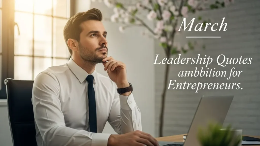March Leadership Quotes for Entrepreneurs