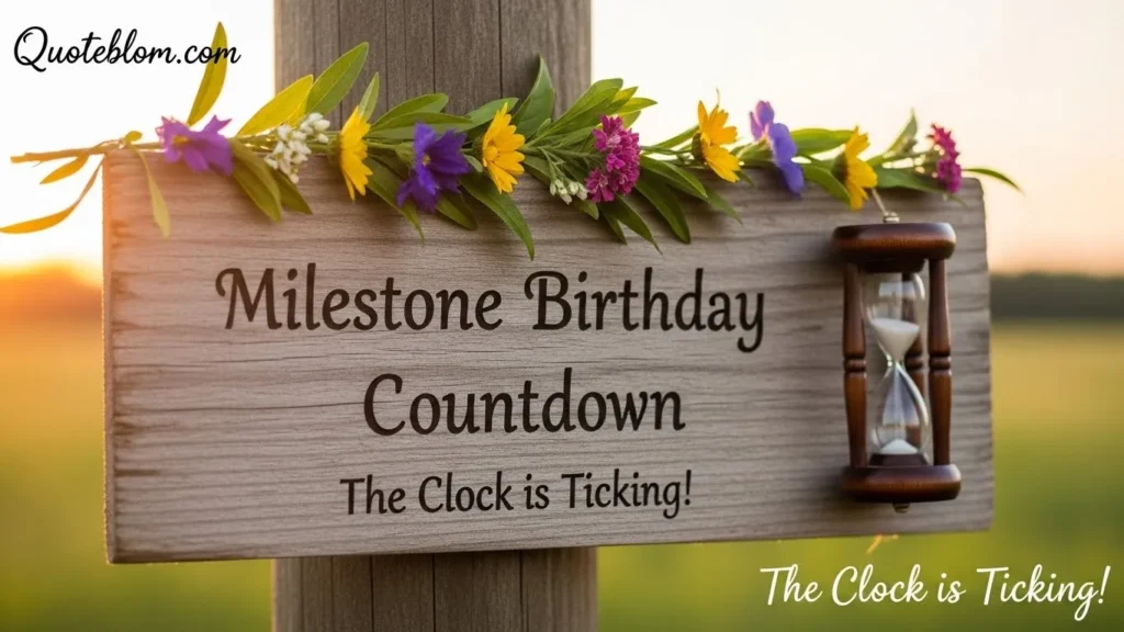 Milestone Birthday Countdown Captions