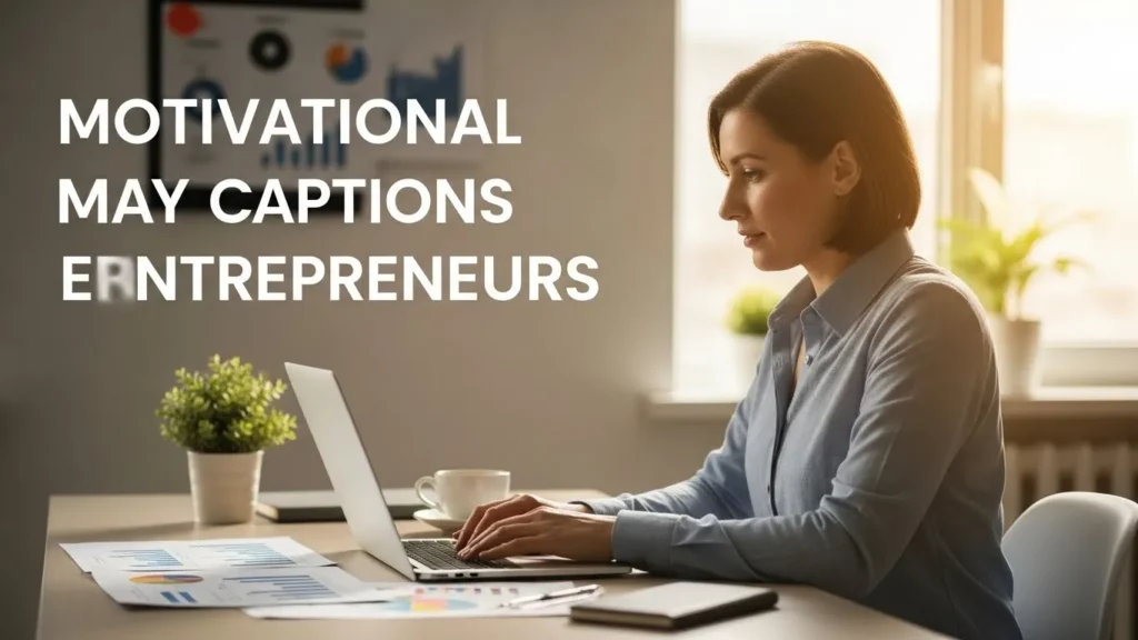 Motivational May Captions for Entrepreneurs
