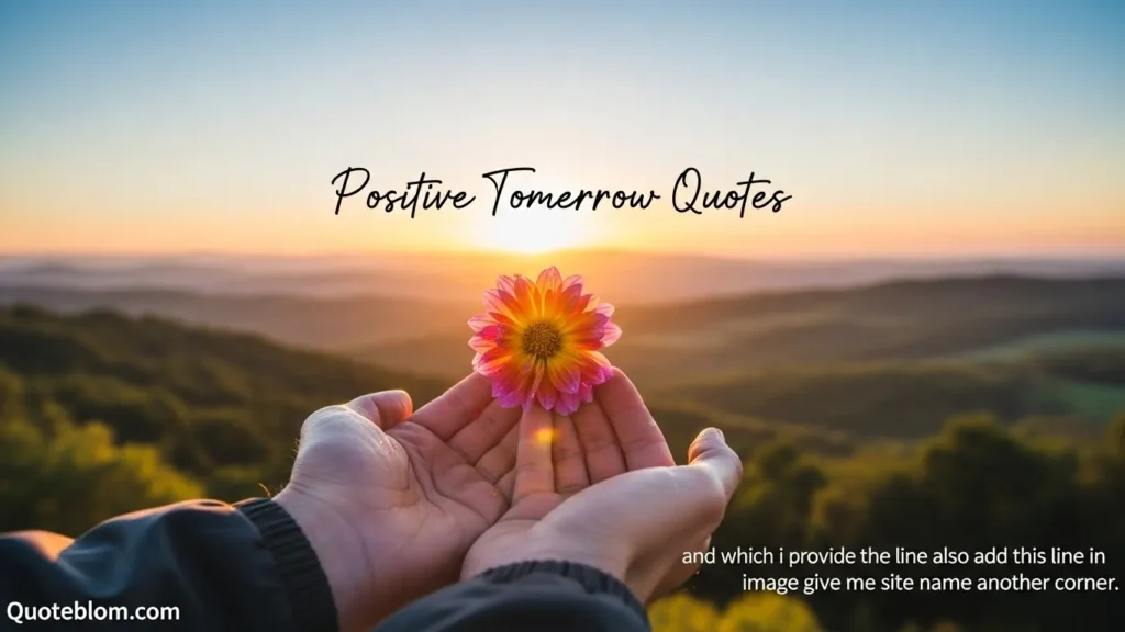 Positive Tomorrow Quotes