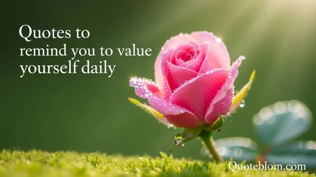 Quotes to remind you to value yourself daily