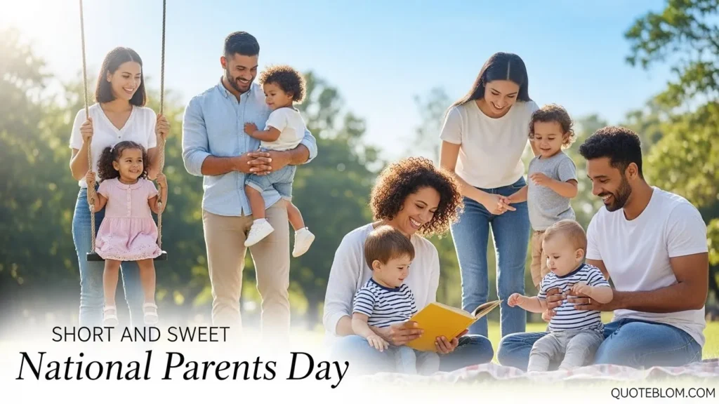 Short and Sweet National Parents Day Captions