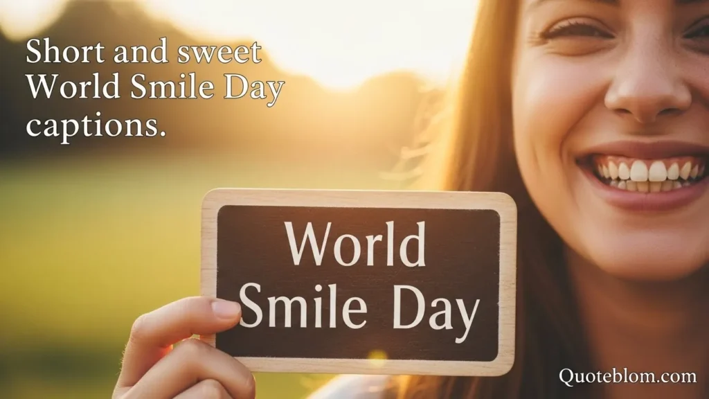 Short and sweet World Smile Day captions