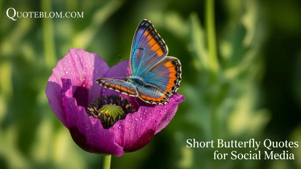 Short Butterfly Quotes for Social Media