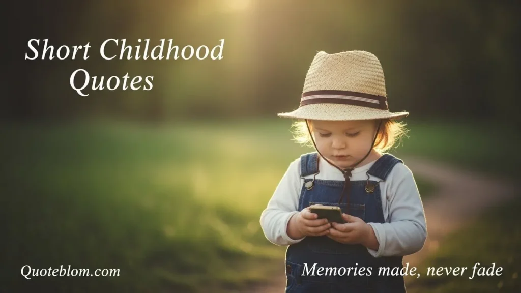 Short Childhood Quotes