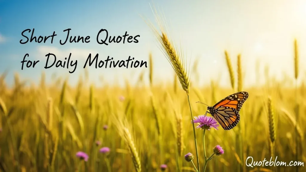 Short June Quotes for Daily Motivation