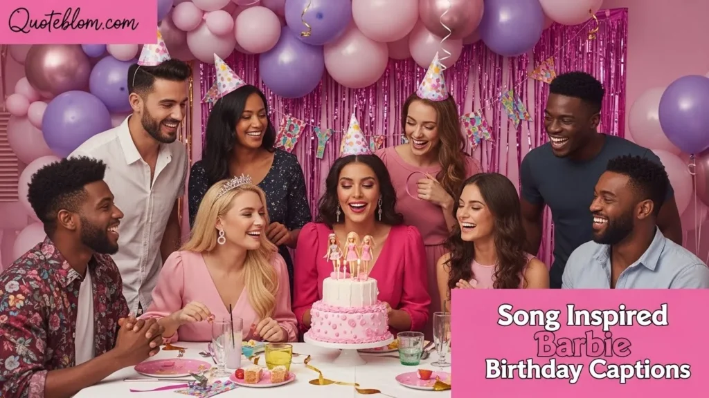 Song Inspired Barbie Birthday Captions