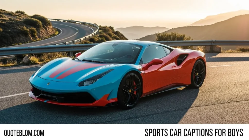 Sports Car Captions for Boys