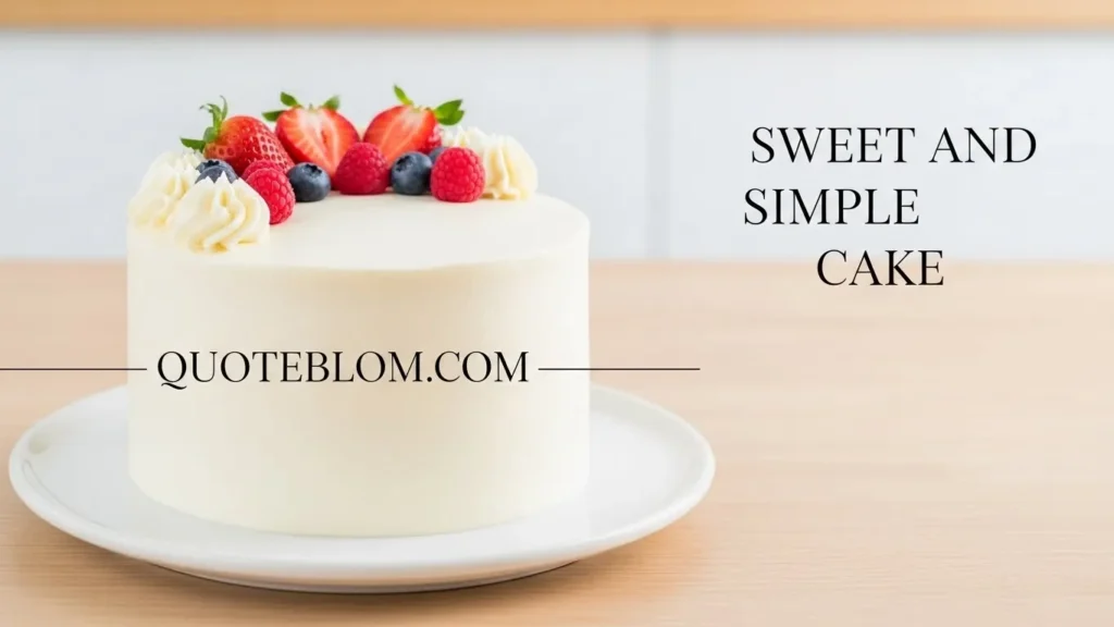Sweet and Simple Cake Captions