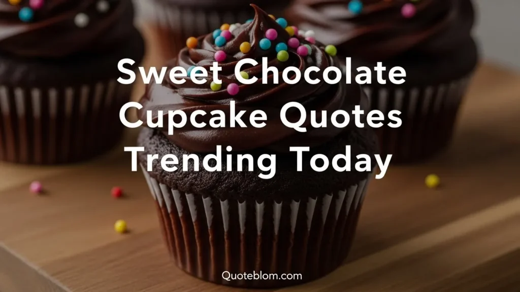 Sweet Chocolate Cupcake Quotes Trending Today