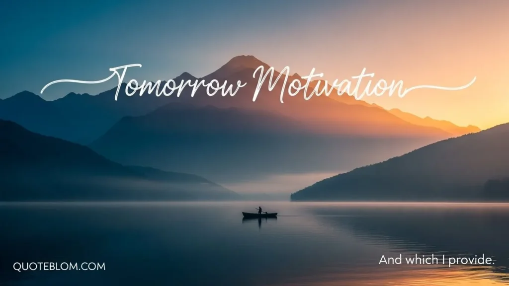 Tomorrow Motivation Quotes