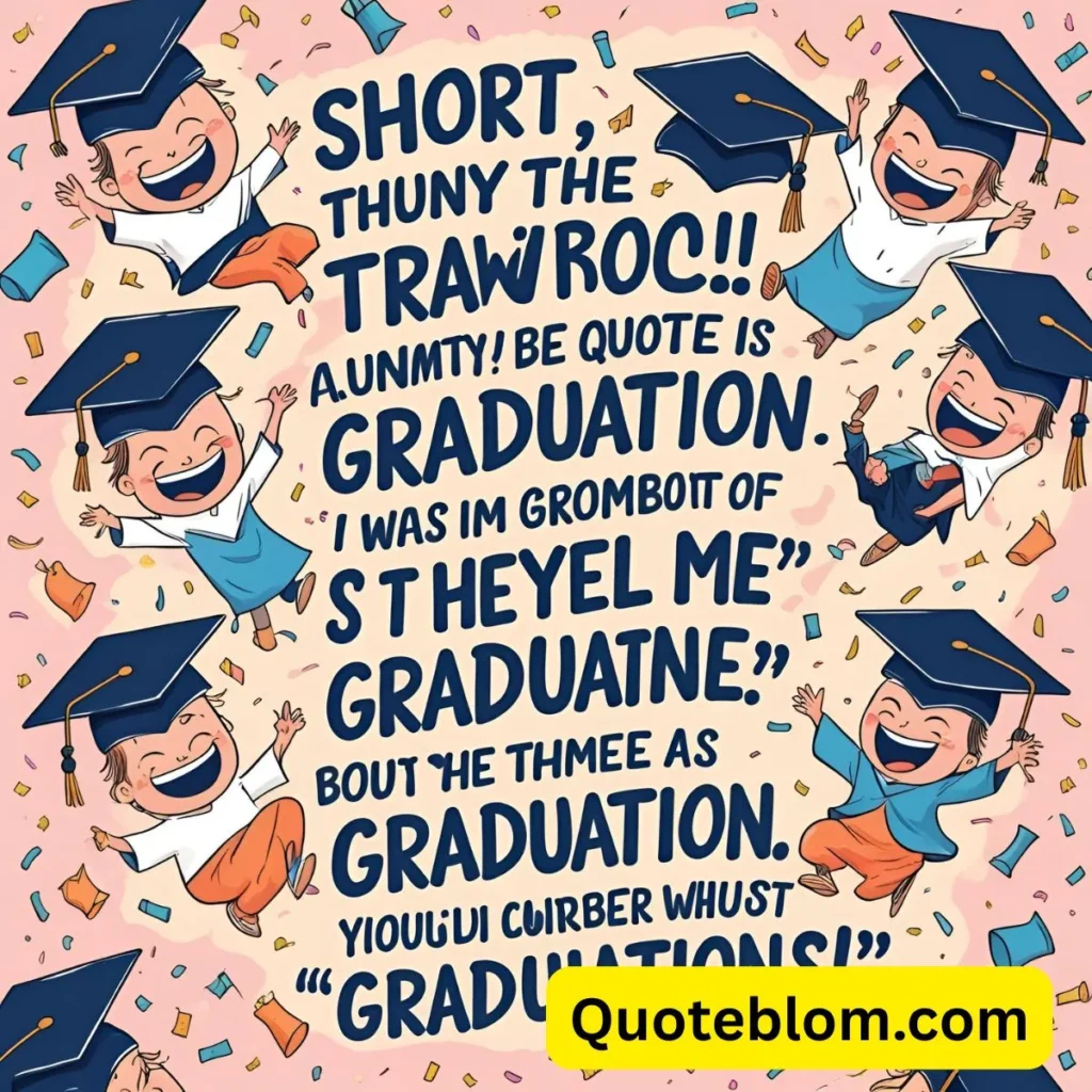 Short Funny Graduation Quotes
