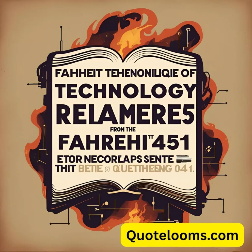 Technology Quotes in Fahrenheit 451