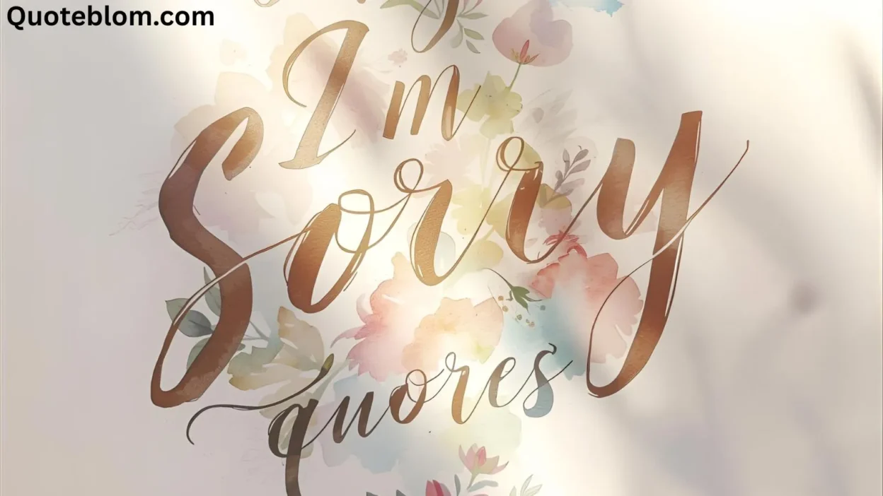 I'm Sorry Quotes