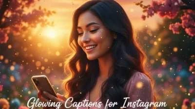 Glowing Captions for Instagram