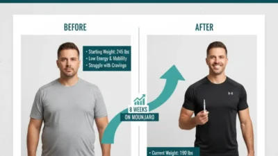 8 week weight loss before and after mounjaro