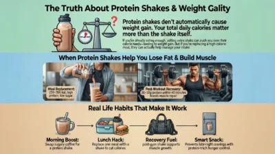 do protein shakes make you gain weight