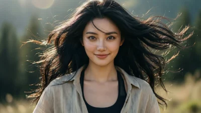 Flying Hair Captions