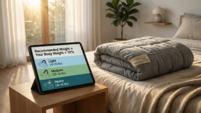 Weighted blanket weight chart